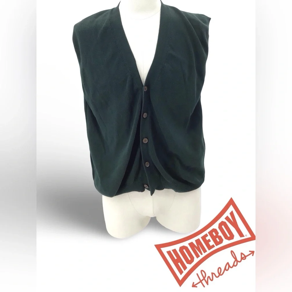 J.‎ Crew Mens Green Vest Size XL